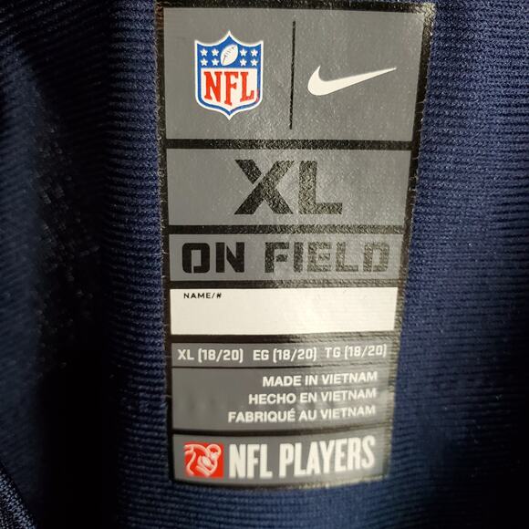 Seattle Seahawks Shirt Womens XL 18/20 Football Jersey On Field Wilson #3 Blue - Picture 11 of 12